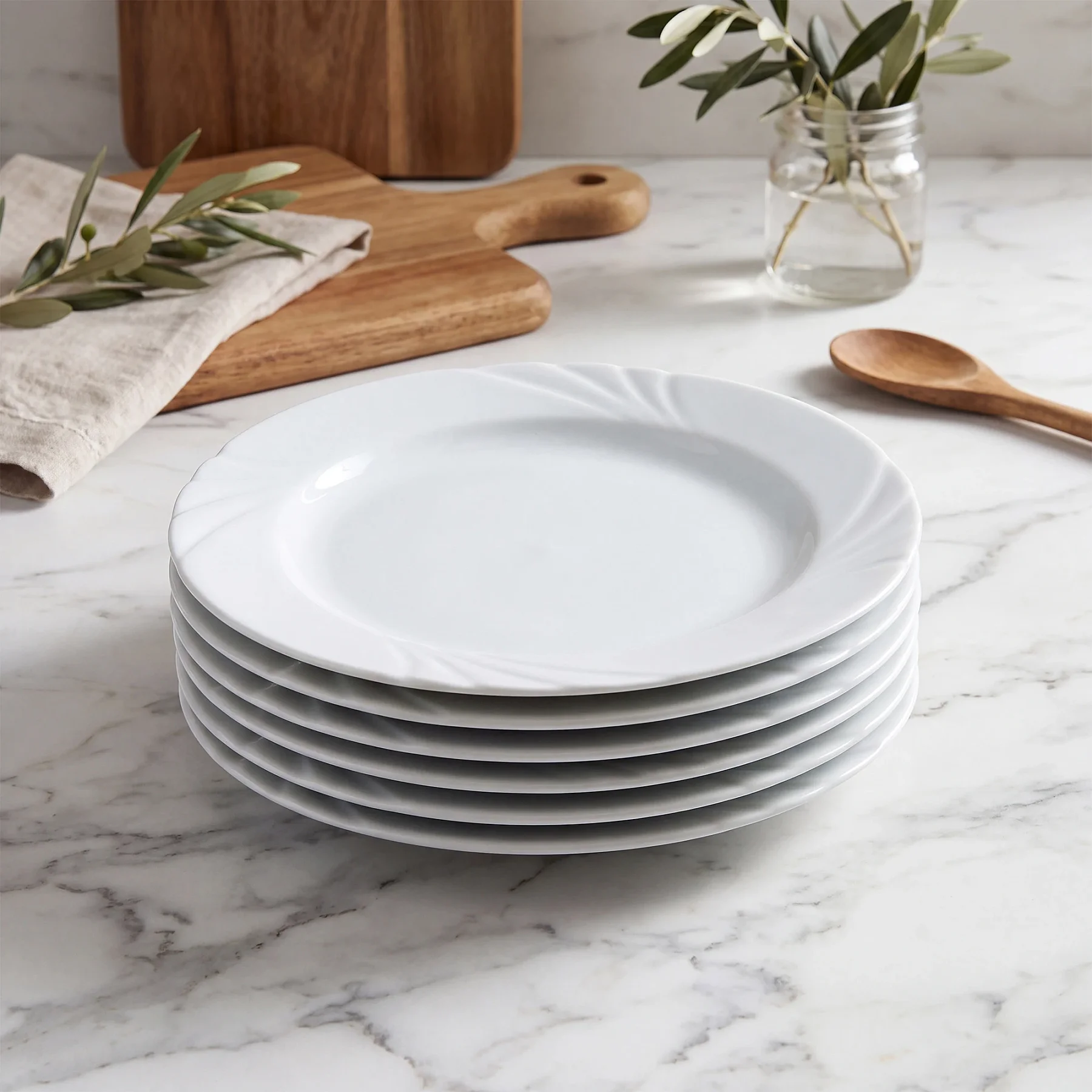 Soprano 6 Parça 20 Cm Pasta Tabağı Dekorsuz - 3