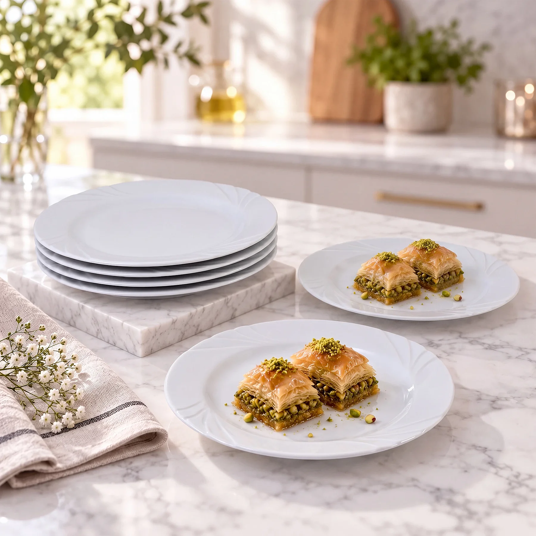Soprano 6 Parça 20 Cm Pasta Tabağı Dekorsuz - 4