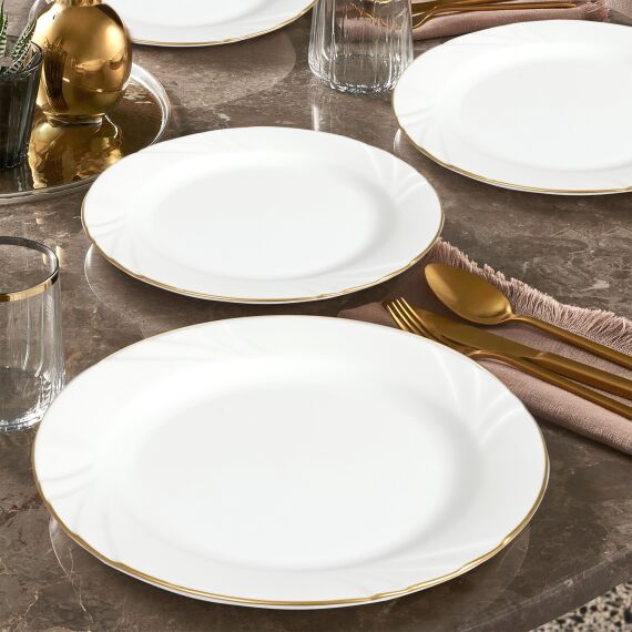 Soprano 6 Parça 20 Cm Pasta Tabağı Mat Gold - 1