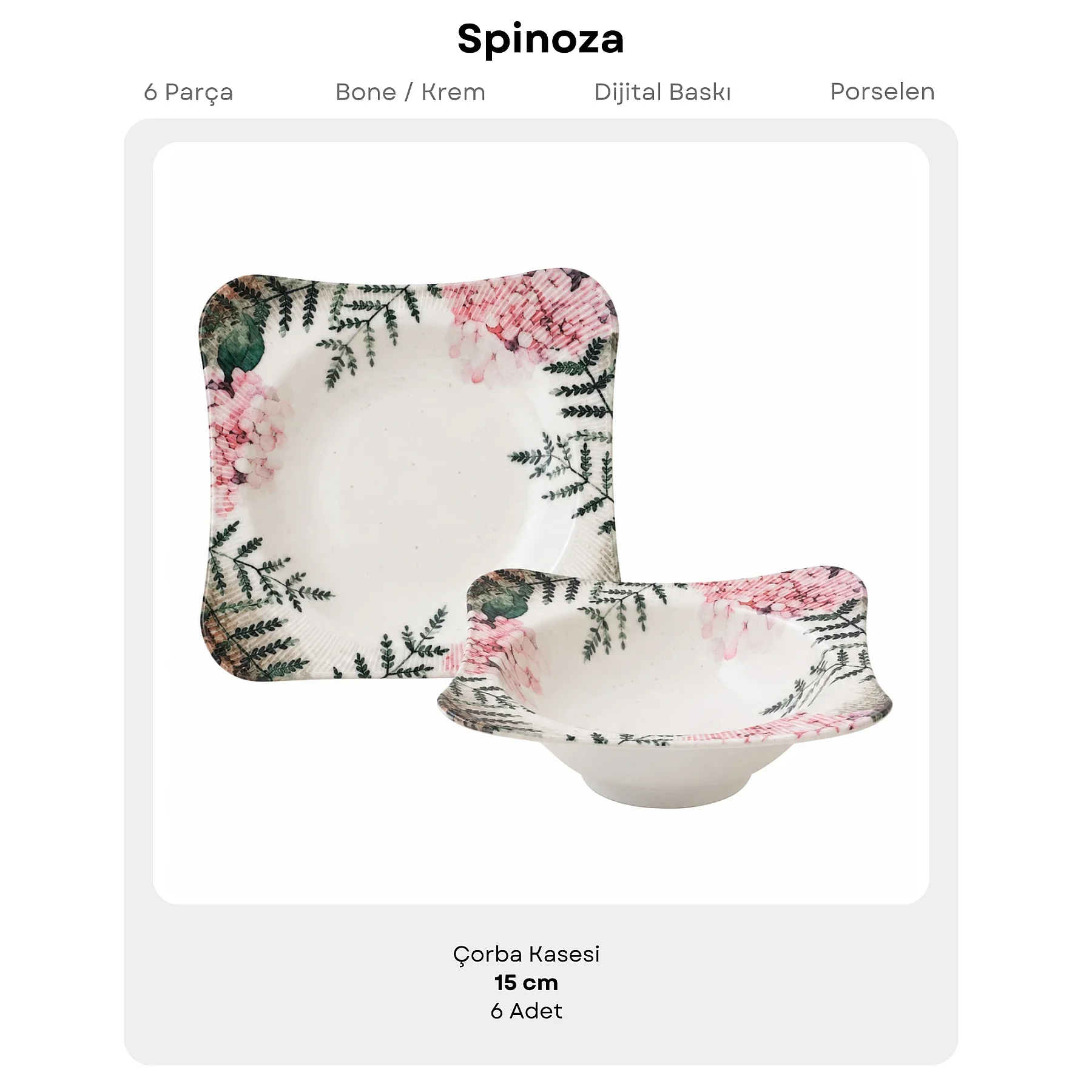 Spinoza 6 Adet 15 Cm Çorba Kasesi 1165 - 5