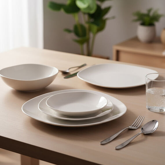 Ütopya 12 Parça 4 Kişilik Yemek Takımı - 1