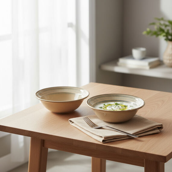 Valeron 6 Adet 15 Cm Çorba Kasesi Reaktif Agate 969 - 1