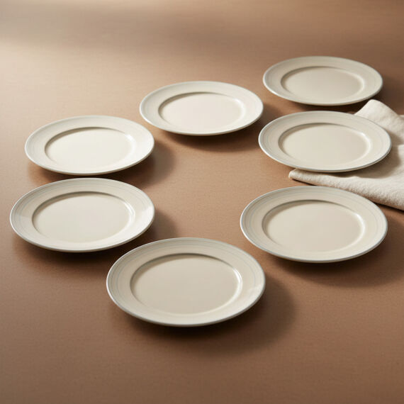 Valeron 6 Adet 20 Cm Pasta Tabağı Reaktif Agate 969 - 6