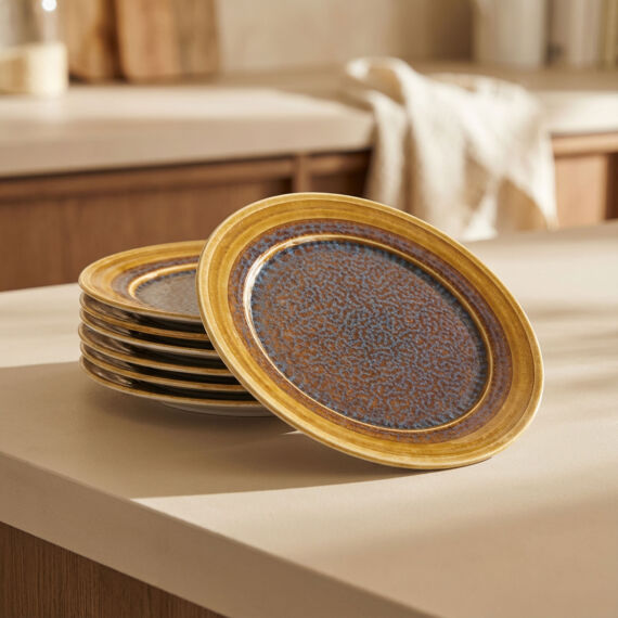 Valeron 6 Adet 20 Cm Pasta Tabağı Reaktif Saura 137 - 5