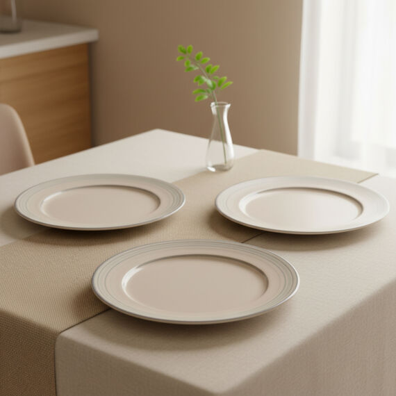 Valeron 6 Adet 27 Cm Servis Tabağı Reaktif Agate Vr 969 - 2