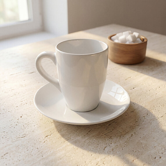 2 parça Tabaklı 300 CC Mug Bardak - 4