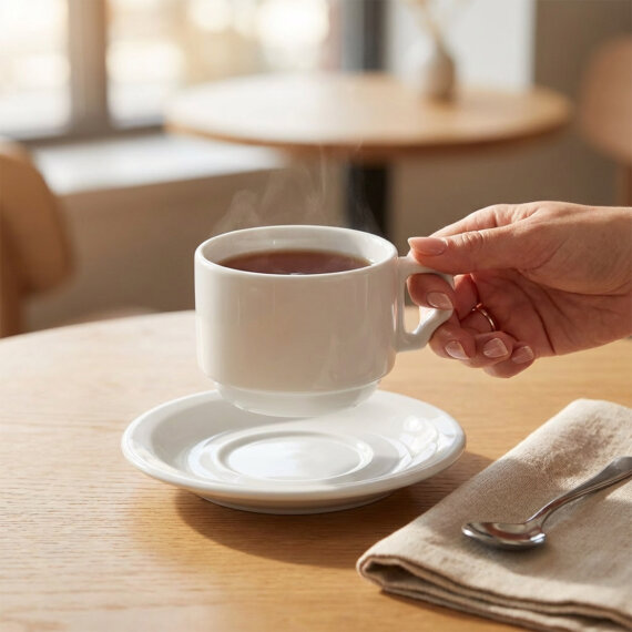 Venüs Tek Kişilik Çay Fincanı Ve Tabağı - 1