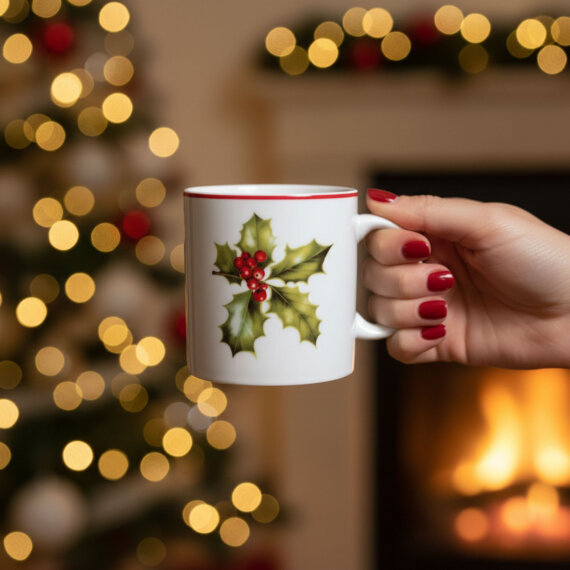 Yılbaşı Mug Bardak 300 CC 6832 - 1