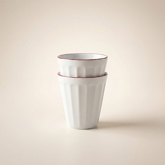 Güral Rölyefli Çok Amaçlı İkili Sunum Bardak Seti Bordo 383 Cc - 4