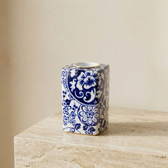 Hong Kong Kutulu El Dekoru Dekoratif Porselen Hediyelik Mumluk 12 Cm - 4