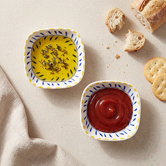 Orlando Desenli Çok Amaçlı 2'li Porselen Çerez Seti - 3