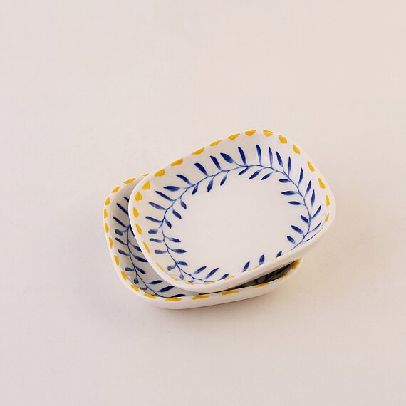 Orlando Desenli Çok Amaçlı 2'li Porselen Çerez Seti - 4