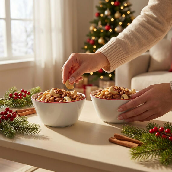 Red Glow 2'li 11 cm Atıştırmaklık Salata Kasesi 30KMZ - 2