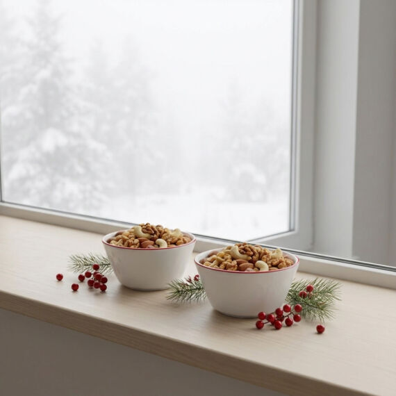 Red Glow 2'li 11 cm Atıştırmaklık Salata Kasesi 30KMZ - 4