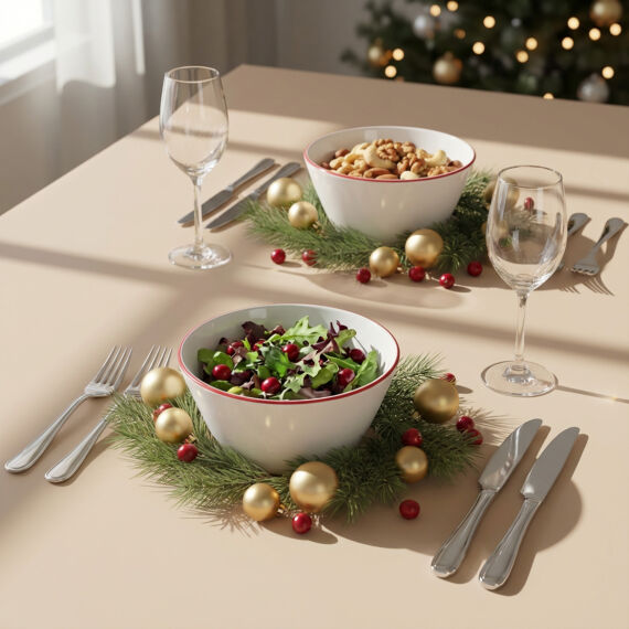 Red Glow 2'Li 14 cm Atıştırmaklık- Salata Kasesi 30KMZ - 4