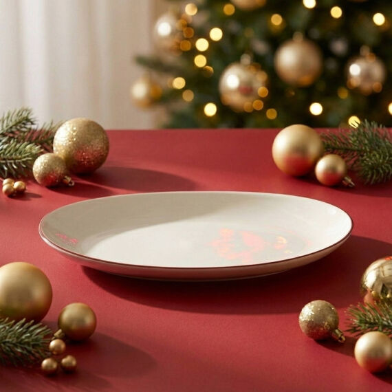 Red Glow 25 cm Kayık Tabak 30KMZ - 1