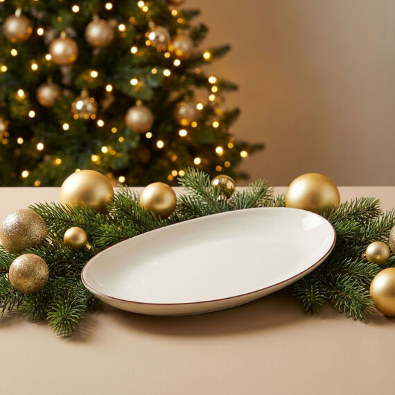 Red Glow 30 cm Kayık Tabak 30KMZ - 2