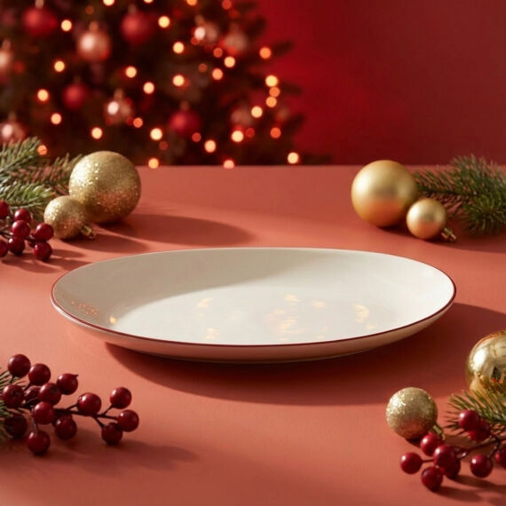 Red Glow 30 cm Kayık Tabak 30KMZ - 1