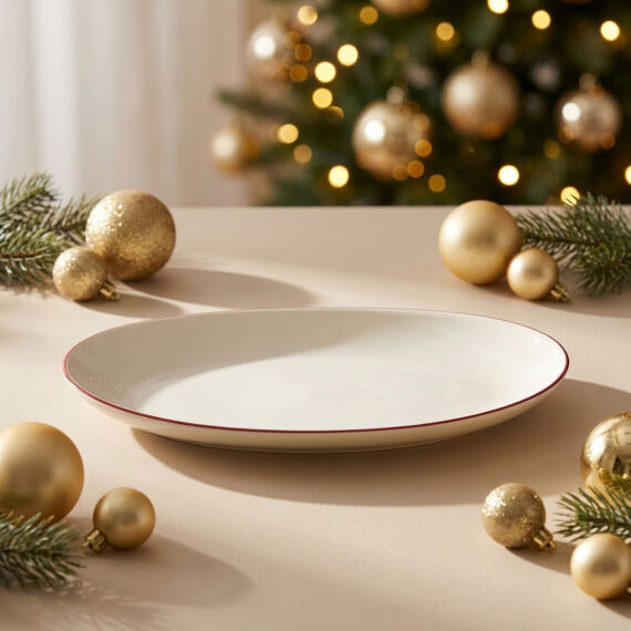 Red Glow 30 cm Kayık Tabak 30KMZ - 4