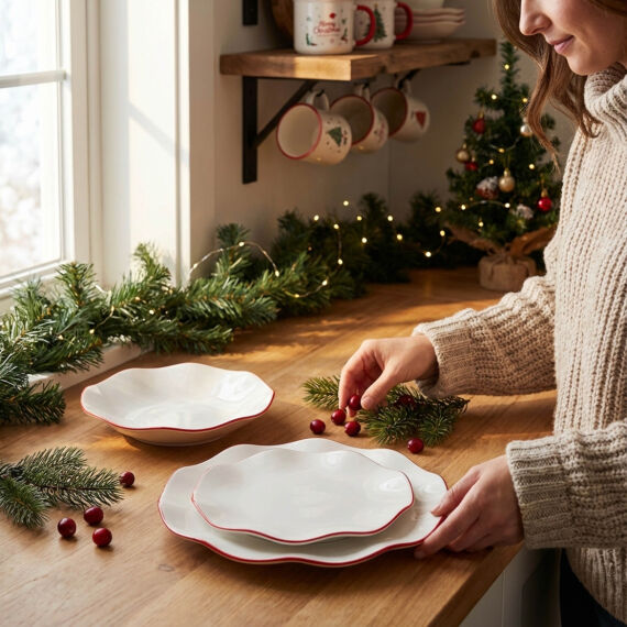 Red Glow 4 kişilik 12 Parça Yemek Takımı 30KMZ - 4