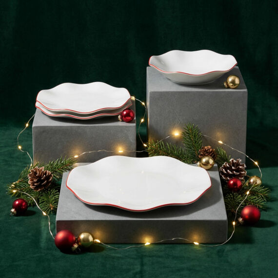 Red Glow 4 kişilik 12 Parça Yemek Takımı 30KMZ - 6