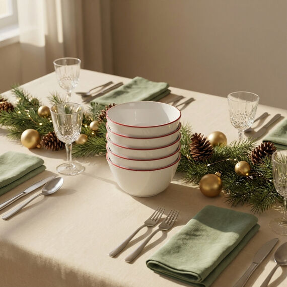 Red Glow 6'lı Çorba Kasesi 30KMZ - 1