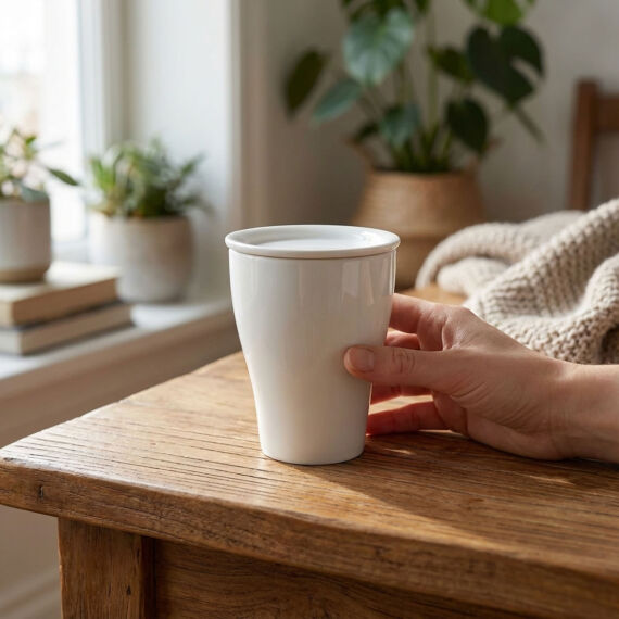 Kapaklı Mug Bardak 300 CC - 1