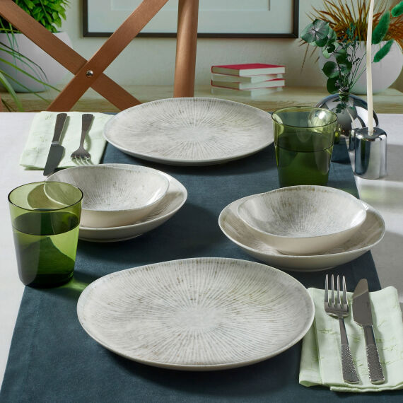Roden 18 Parça 6 Kişilik Yemek Takımı 1401 - 2
