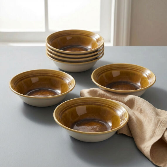 Güral 6 Adet Çorba Kasesi Reaktif Saura Vr 137 - 3