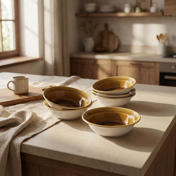 Güral 6 Adet Çorba Kasesi Reaktif Saura Vr 137 - 1