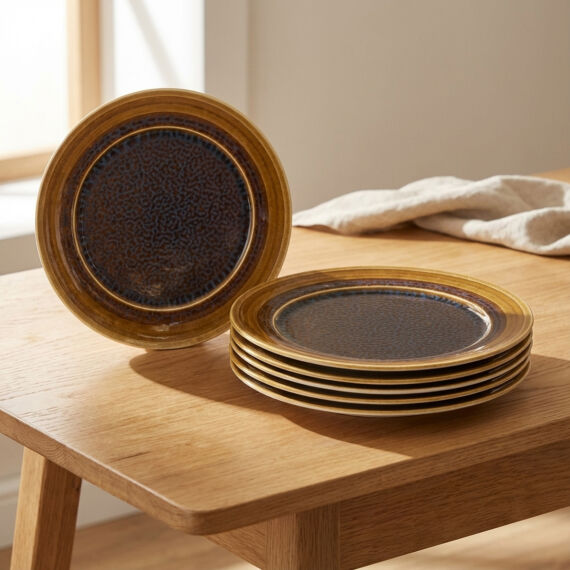 Güral 6 Adet 27 Cm Servis Tabağı Reaktif Saura 137 - 4