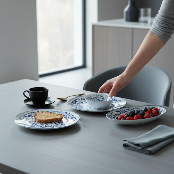 Camelia 12 Parça 4 Kişilik Kahvaltı Takımı 5556 - 4