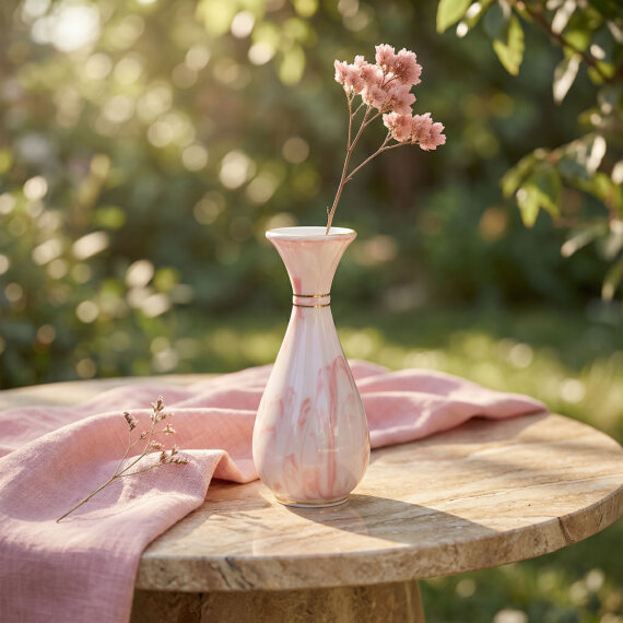 Sümbül Hand Made Dekoratif Porselen Vazo 20 cm - 1