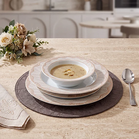 Tolstoy 84 Parça 12 Kişilik Porselen Yemek Takımı 6202 - 2