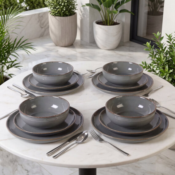 Valeron 12 Parça 4 Kişilik Yemek Takımı Elemental 241 - 3