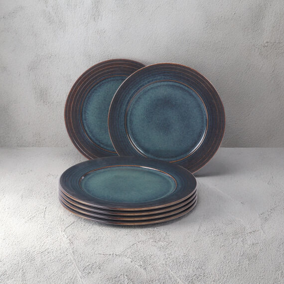 Valeron 6 Adet 20 Cm Pasta Tabağı Reaktif Oasis Vr 1131 - 3