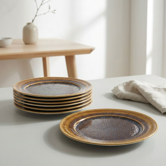 Valeron 6 Adet 20 Cm Pasta Tabağı Reaktif Saura 137 - 1